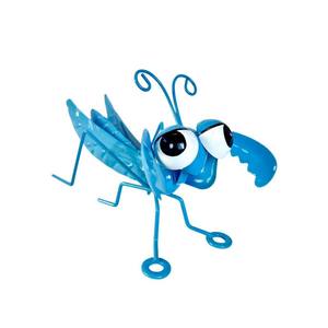 Ornements Mantis Crafts, style européen, insectes tropicaux en fer, fleurs d'extérieur, sculpture de paysage de jardin, décoration de cour - Product Image 2