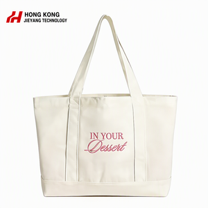 Promotional 16oz Heavyweight Recycled Cotton Foldable Tote <b>Bag</b> with Embroidery or Sublimation for Grocery Fitness Office <b>Beach</b> - Product Image 1