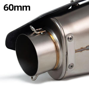 Silenciador de <span class=keywords><strong>Escape</strong></span> Universal para Motocicleta 60MM AT2 con Punta de Carbono y DB Killer para CBR650R GSXR750 MT09 <span class=keywords><strong>Z900</strong></span> - Product Image 6