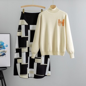 เสื้อไหมพรมปักลายป้องกันริ้วรอย ผสมวิสโคส หรูหรา ทรงยาวเต็มตัว สวมใส่สบาย กระชับพอดีตัว คอเต่า สง่างาม สำหรับผู้หญิง - Product Image 1