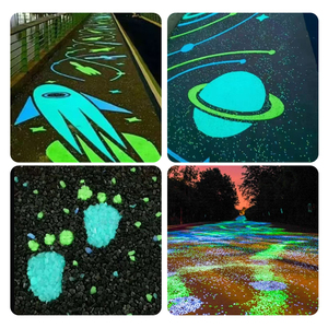 Eco-vriendelijke duurzame gloeiende kiezelstenen GCZ merk 3 jaar garantie voor parklandschap openbare pleinen nachtdecoraties stedelijke ruimtes - Product Image 4