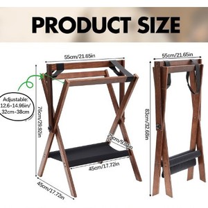 Porte-selle en bois multi-niveaux pour équipement équestre, utilisation en écurie - Product Image 4