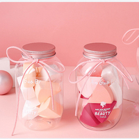 2022 fond de teint cosmétique poudre bouffée pot motif maquillage éponge mélangeur doux produit de beauté avec logo d'outils personnalisés