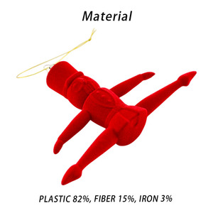 Ornement <span class=keywords><strong>de</strong></span> <span class=keywords><strong>Casse</strong></span>-<span class=keywords><strong>Noisette</strong></span> Soldat en Velours Rouge <span class=keywords><strong>de</strong></span> Luxe en Plastique - Décoration <span class=keywords><strong>de</strong></span> Noël en Fibre <span class=keywords><strong>de</strong></span> 10 cm Décoration Festive pour Cheminée Table - Product Image 3