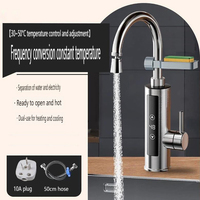 Robinet d'eau chaude électrique instantané 3400W, chauffe-eau sans réservoir thermostatique intelligent avec affichage LED et rotation à 360° °   Rotation pour la cuisine à domicile