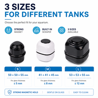 Nettoyeur magnétique pour mini-aquarium, fabricant, brosse double face, vente en gros, OEM/ODM, respectueux de l'environnement