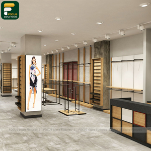 Exhibidor de Ropa Elegante para Tiendas, Mostrador de Ropa, Mueble de Vidrio para Prendas - Product Image 4