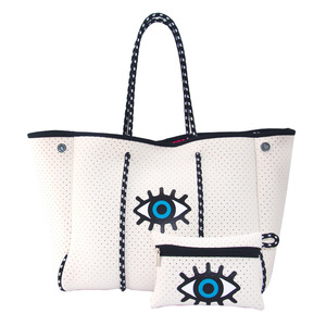 Bolsa de Playa de Neopreno Perforada de Grado Marino, Resistente a la <span class=keywords><strong>Arena</strong></span>, de Secado Rápido, Impermeable, de Gran Capacidad, para Mujer - Product Image 3