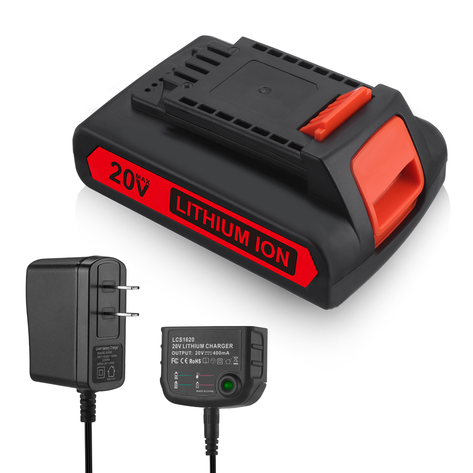 Lithium Ion Black And Decker Firestorm 18v Battery Charger Black