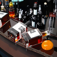 Vente en gros de bouteilles en verre de 500 ml de qualité supérieure, fond épais, pour les spiritueux haut de gamme comme le whisky, la vodka, le rhum, la tequila
