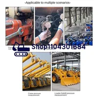 Kit de adaptadores de manómetro de presión para mantenimiento hidráulico de excavadoras, con 20 conexiones y 14 válvulas en T, para prueba de presión y válvula de distribución piloto