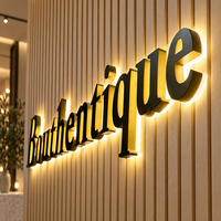 Enseigne de restaurant personnalisée, enseigne rétroéclairée par LED, enseigne 3D, enseigne de hall, lettres lumineuses, enseigne de boulangerie, décoration de salon de beauté