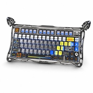 그라바스타 K1 프로 플래그십 팬텀 키보드 FR4 골드 PCB 5면 염료승화 메카니컬 스탠드 알로이 프레임 기계식 게이밍 키보드 - Product Image 1