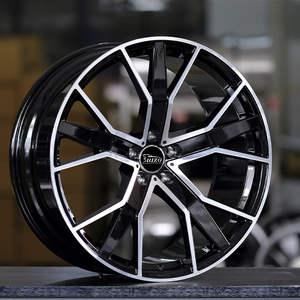 Cerchi Forgiati Neri REP 653F da 18/19/20/21/22 Pollici, Multirazze Sfalsate a <span class=keywords><strong>5</strong></span> Fori, Pronti per la Spedizione per Audi - Product Image 6