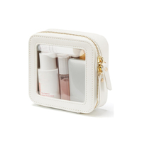 Bolsa de Cosméticos Transparente de PU PVC, Mini Estuche de Maquillaje Transparente, Gran Venta