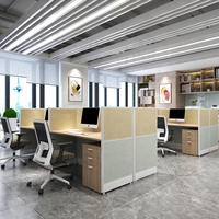 Nuova Postazione di Lavoro per Call Center con Tavolo Rotondo e Cubicolo