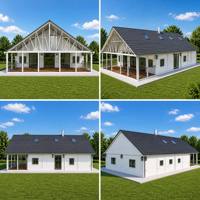 Nouvelle conception de villa modulaire personnalisée, maison préfabriquée pliable et extensible, maison conteneur préfabriquée, mini-maison mobile prête à être expédiée