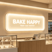 Ensemble de boîtes lumineuses LED créatives en acrylique, enseigne matricielle personnalisée avec logo de marque pour bar, club, salon, publicité murale, décoration