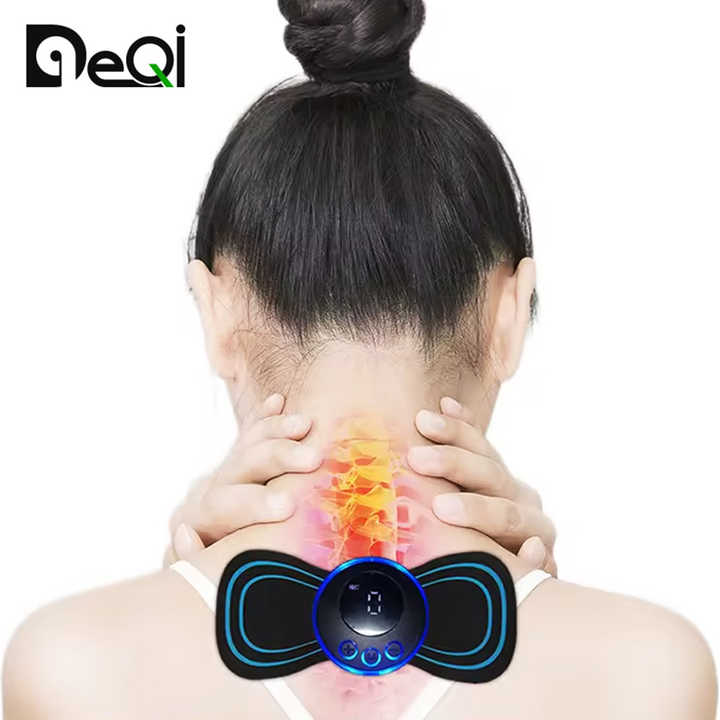 DQ-205 Physiotherapy Body Massager Stimulator Electric Massage Equipment Sticker Tens Pulse Mini Electric Neck Massager