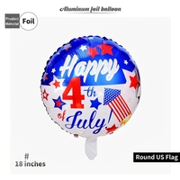 Ballons en aluminium USA en forme de drapeau étoile à cinq branches, pour la Fête de l'Indépendance américaine, la remise des diplômes, Thanksgiving, patriotiques, flottants à l'hélium