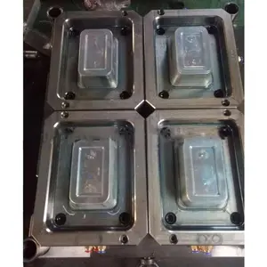 plastic disposable food container mould PP plastic meal lunch box compartment disposable takeaway food container