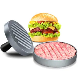 Pembuat Hamburger tidak lengket untuk roti isi Bentuk Sempurna, daging sapi, roti Burger tekan, alas panggang aksesori BBQ