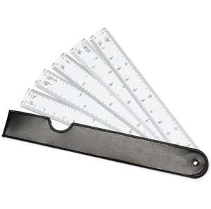Règle pliable 5 en 1, règle multi-angles en plastique - Product Image 1