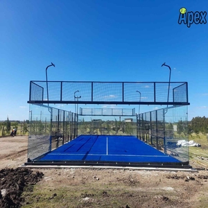 สนามแพเดิลเทนนิส APEX ยอดนิยม สนามแพเดิลเทนนิสแบบพาโนรามา สนามแพเดิลเทนนิสครบวงจร ราคาสนามแพเดิลเทนนิส Cancha De <span class=keywords><strong>Padel</strong></span> - Product Image 1