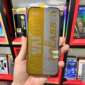 OG IT'S ME Privacidad Antiestático Protector de pantalla de vidrio templado ESD Big Curved Edge Protector de pantalla para <span class=keywords><strong>Iphone</strong></span> 17 16 para Samsung - Product Image 1
