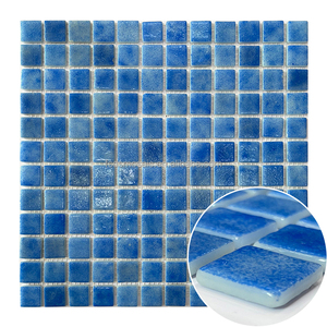 Màu xanh nhỏ hình vuông 15*15mm trang trí phòng tắm khách sạn pha lê sáng tạo Gạch <span class=keywords><strong>Mosaic</strong></span> Thủy Tinh - Product Image 1