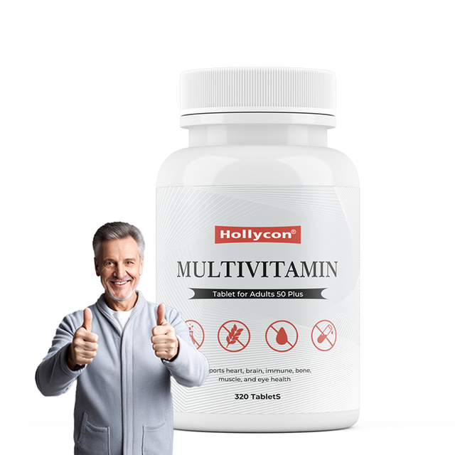 OEM/ODM Customize Multivitamin Tablet for Adults 50 Plus Multimineral Supplement Supports Memory in Older Adults