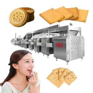 Minimal product waste High Quality Sandwich Biscuit Making Machine Small Hard Biscuit Production Line Cookie And Biscuit Maker