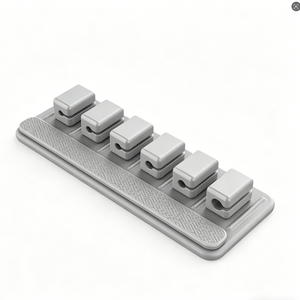 Organisateur de câbles magnétique auto-adhésif, enrouleur de fils, support de câbles pour bureau et voiture, clip de gestion de câbles - Product Image 2