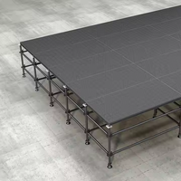 1.22*1.22m et 1.22*2.44m de panneau de scène en aluminium Layher avec hauteur réglable pour concert d'église et mariage