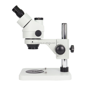 双眼鏡三眼電話修理PCBはんだ顕微鏡ズームステレオ顕微鏡スタンド付き - Product Image 4