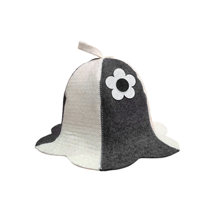 Bonnet de Douche de Luxe Écologique Réutilisable en Gros, Chapeau de Sauna Banya Unisexe Quatre Saisons avec Broderie Logo Personnalisé pour le Nettoyage - Product Image 4