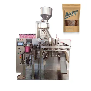 Sac à fermeture à glissière pré-emballé machine d'emballage à impulsions de noix pour arachides torréfiées grain de café en form