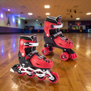 Patins à roulettes convertibles pour l'extérieur, à roues en PU et châssis en aluminium, 2 en 1 - Product Image 3