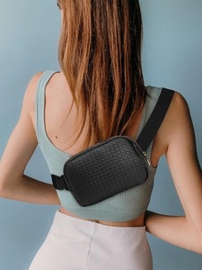 Nueva Riñonera Personalizada 2026, Bolsos Cruzados para Mujer, Cinturón de Cuero PU Trenzado, Bolso de Pecho - Product Image 6