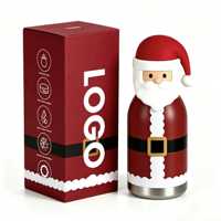 Bouteille d'eau isotherme en acier inoxydable 3D motif dessin animé Tairflask, très populaire pour Noël, cadeau pour enfants, idéale pour les voyages et les activités de plein air