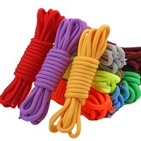 Lacets ronds en polyester de 4 mm pour chaussures de sport et de ville, vente en gros