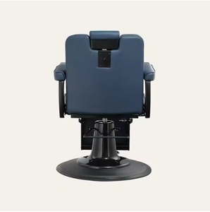Sillón de Barbería Reclinable para Hombres, Muebles de Salón con Función de Masaje, Material de Cuero para Barbería y Taller - Product Image 6