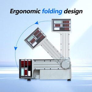 SHW-TMF 15kg <span class=keywords><strong>30kg</strong></span> có thể gập lại in nhãn có trọng lượng quy mô mã vạch kỹ thuật số Giá máy tính quy mô trọng lượng - Product Image 2