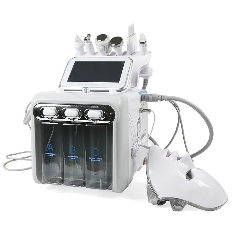 Chăm sóc da dụng cụ làm đẹp H2O2 hidra 7 trong 1 hidrodermabrasion mặt máy loại bỏ mụn đầu đen mặt liftclean RF vẻ đẹp hệ thống