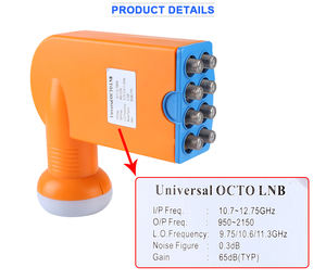 Meilleure qualité 8 sorties bande ku antenne <span class=keywords><strong>satellite</strong></span> internet <span class=keywords><strong>lnb</strong></span> - Product Image 4
