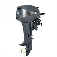 Moteur hors-bord 2 temps 15 CV à essence, prix abordable, directement de l'usine, pour petits bateaux
