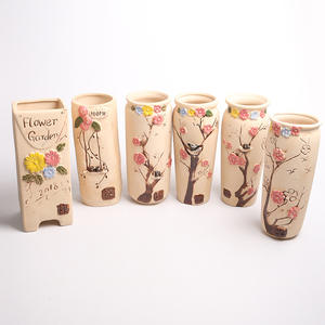 Maceta de Cerámica Pintada a Mano, Estilo <span class=keywords><strong>Rural</strong></span>, Pequeña y Fresca, para Suculentas, Ecológica, para Piso y Escritorio - Product Image 2