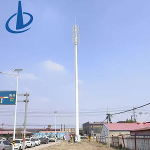 Maßgefertigter Telekommunikations-Monopolmast aus Feuerverzinktem Stahl, Höhe 15m 20m 25m 30m, für 4G 5G Netzwerkaufbau - Product Image 6