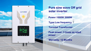 Inversores Solares de Baja Frecuencia Fuera de la Red con Cargador de 600W a 3000W, Salida Monofásica de 12V y 24V - Product Image 1