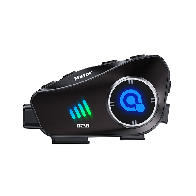Q28 Motorcycle Helmet BT Headset 1080P HD Wireless Camera Super Wide-angle Lens IP66 Waterproof WiFi Video Recorder